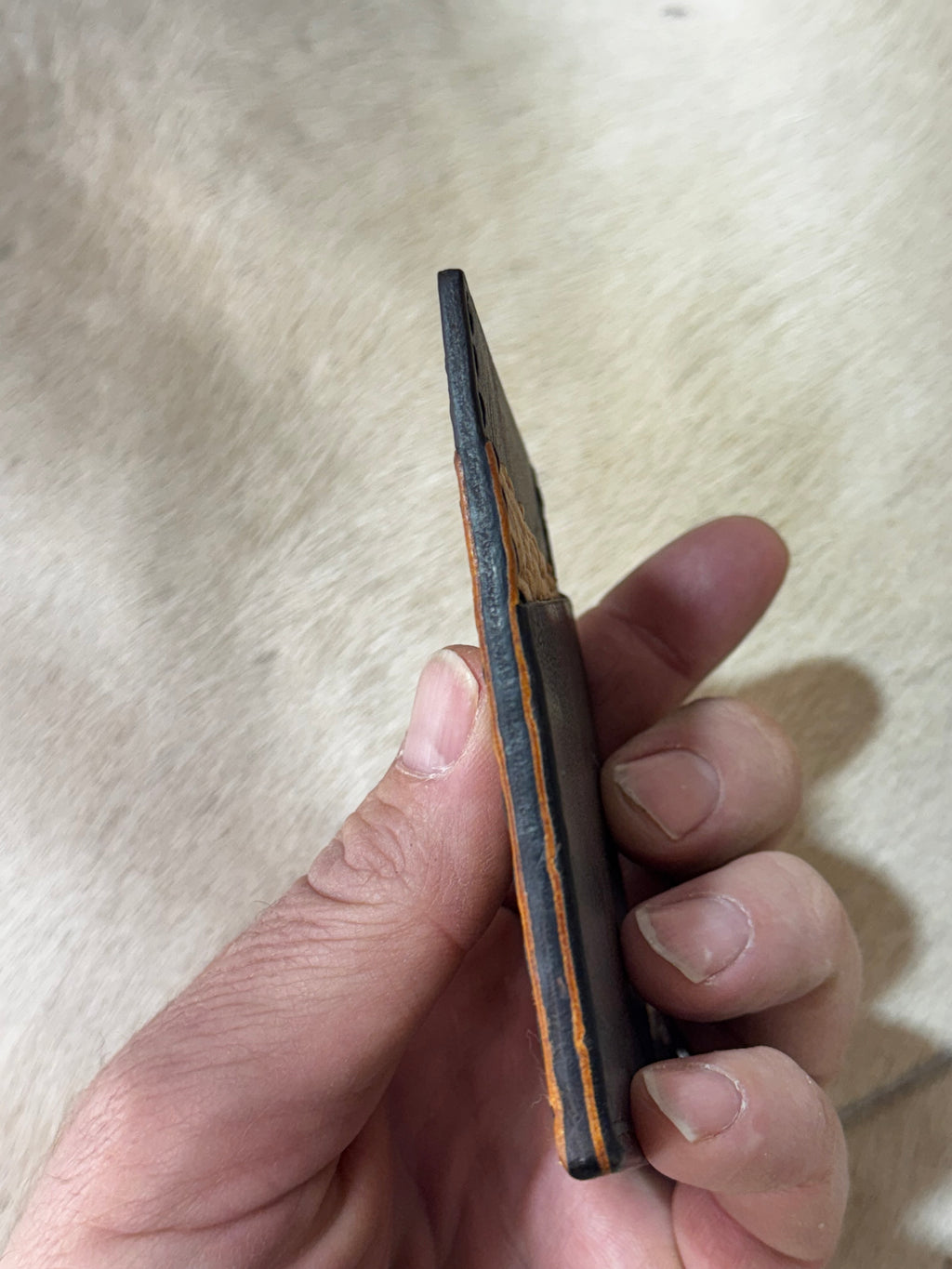 Leather Card Wallet Minimalist Style