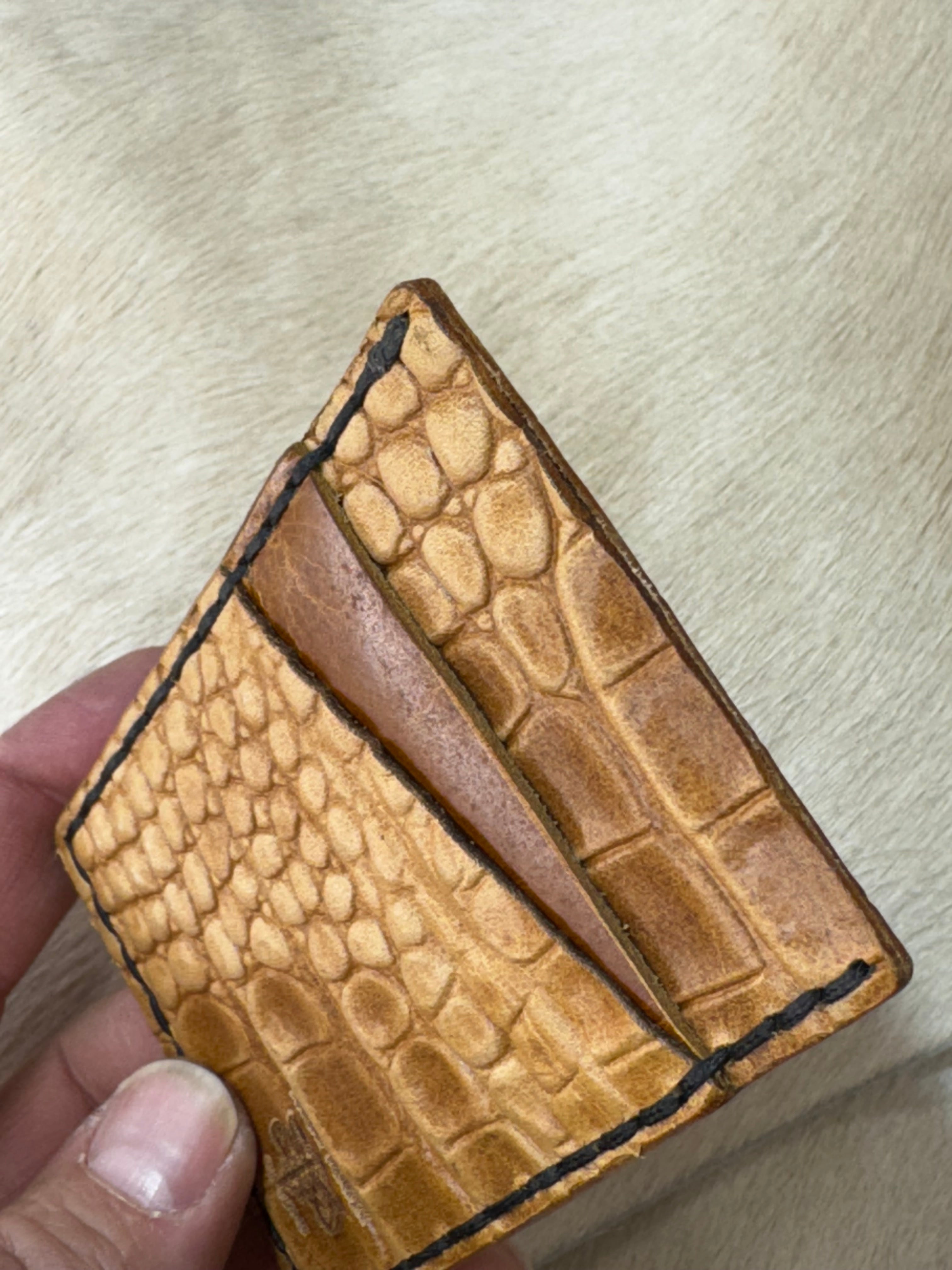Leather Card Wallet Minimalist Style