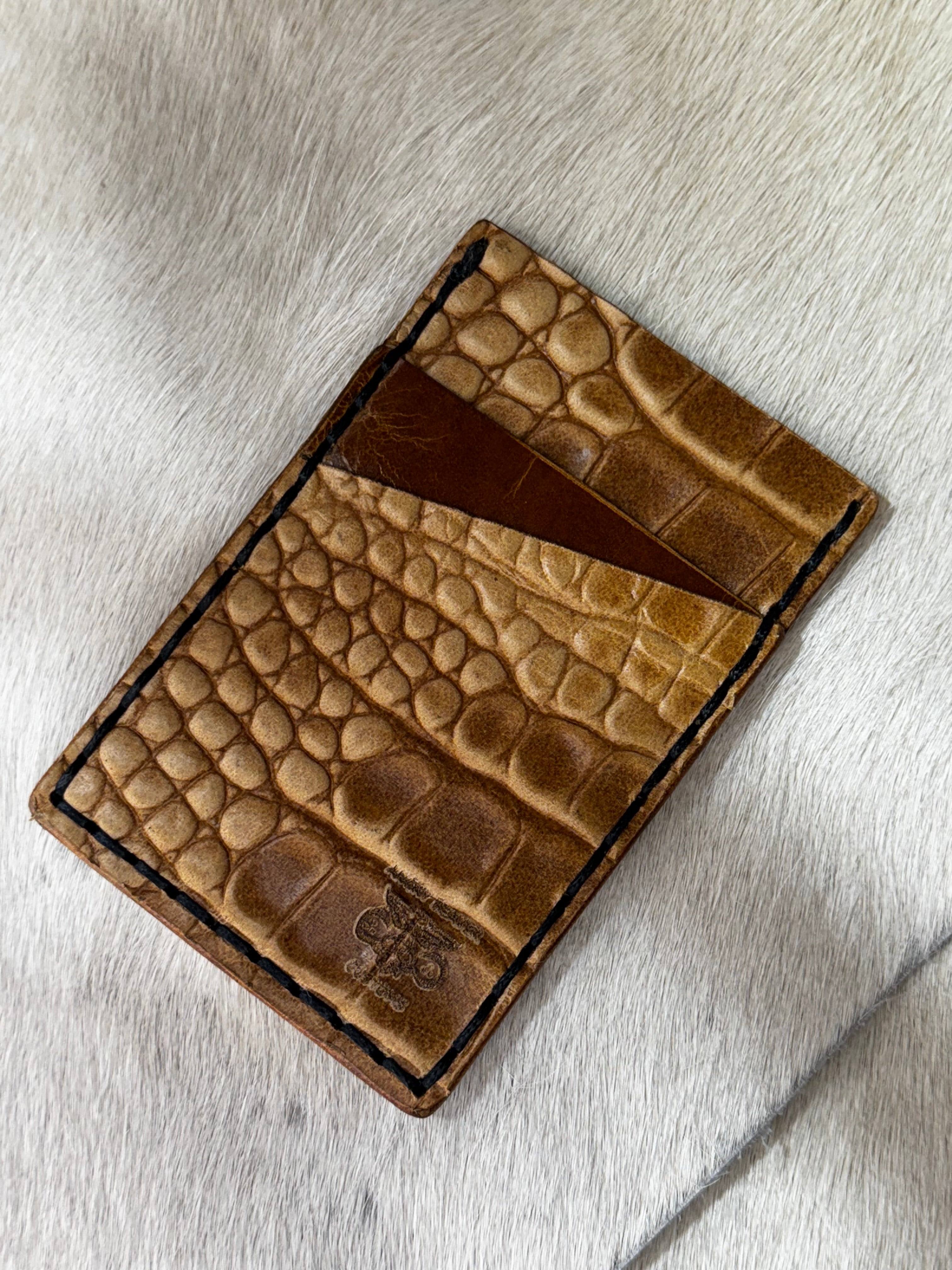 Leather Card Wallet Minimalist Style