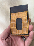 Leather Card Wallet Minimalist Style