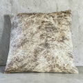 Handcrafted 16" Cowhide Throw Pillow