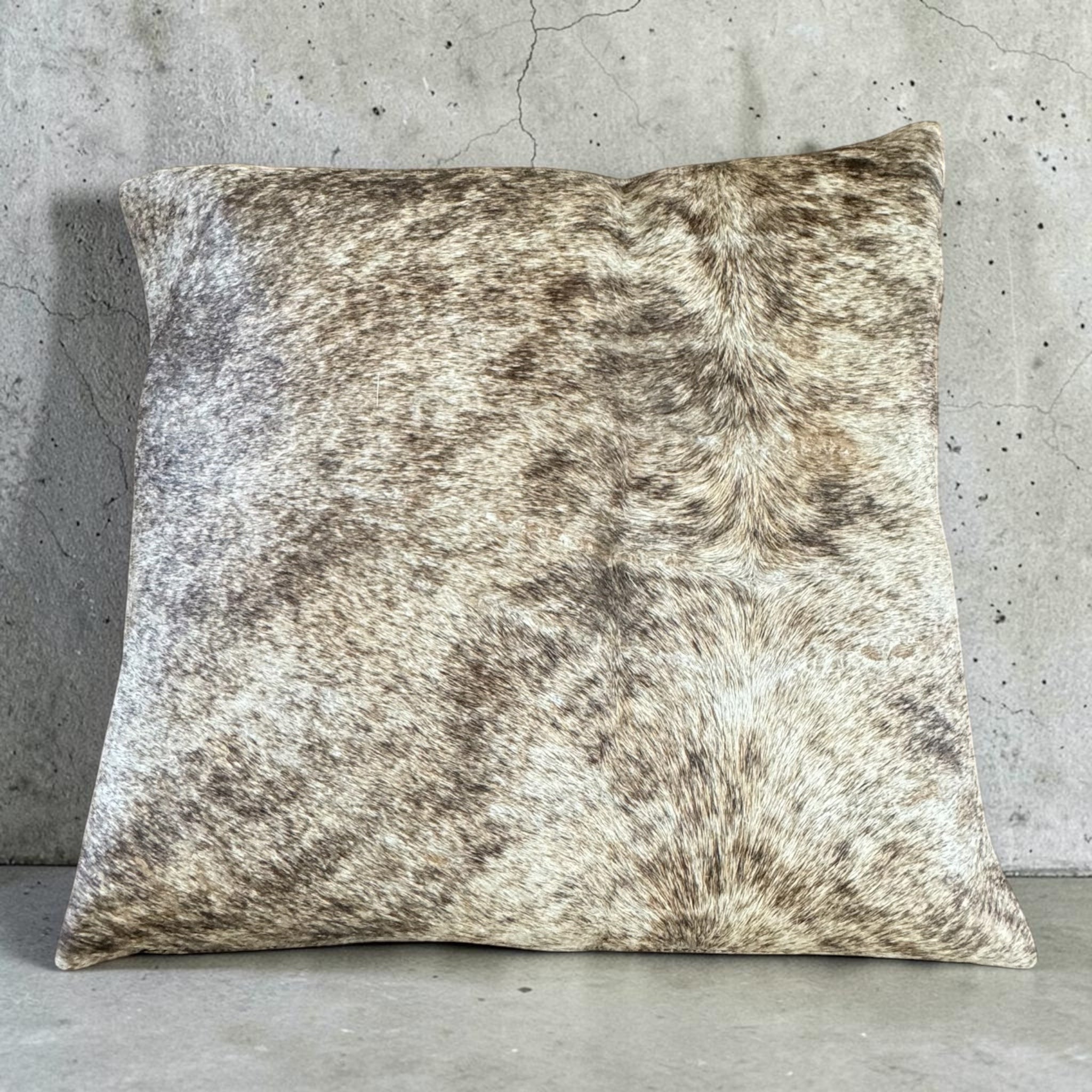 Handcrafted 16" Cowhide Throw Pillow