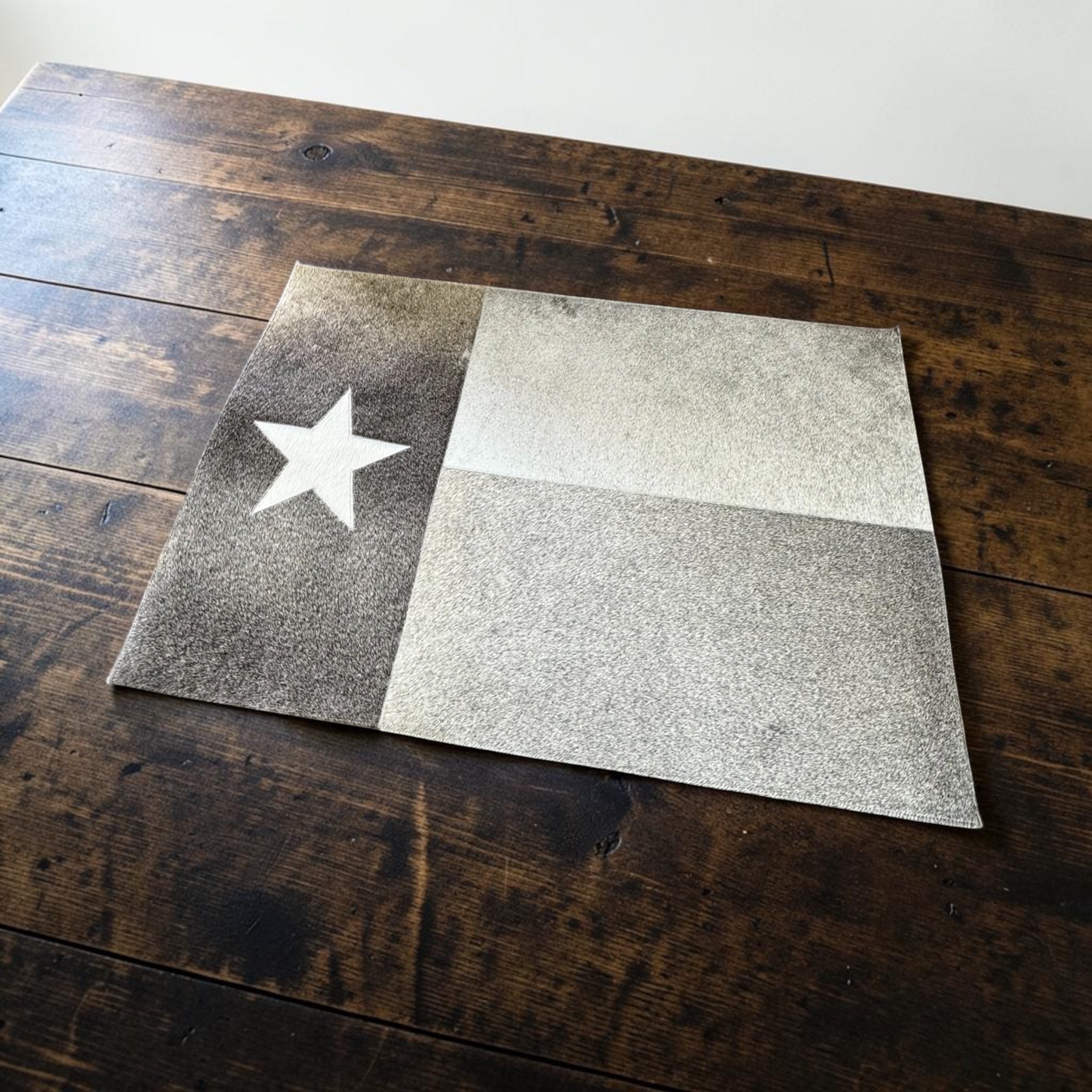 Texas flag cowhide rug ￼